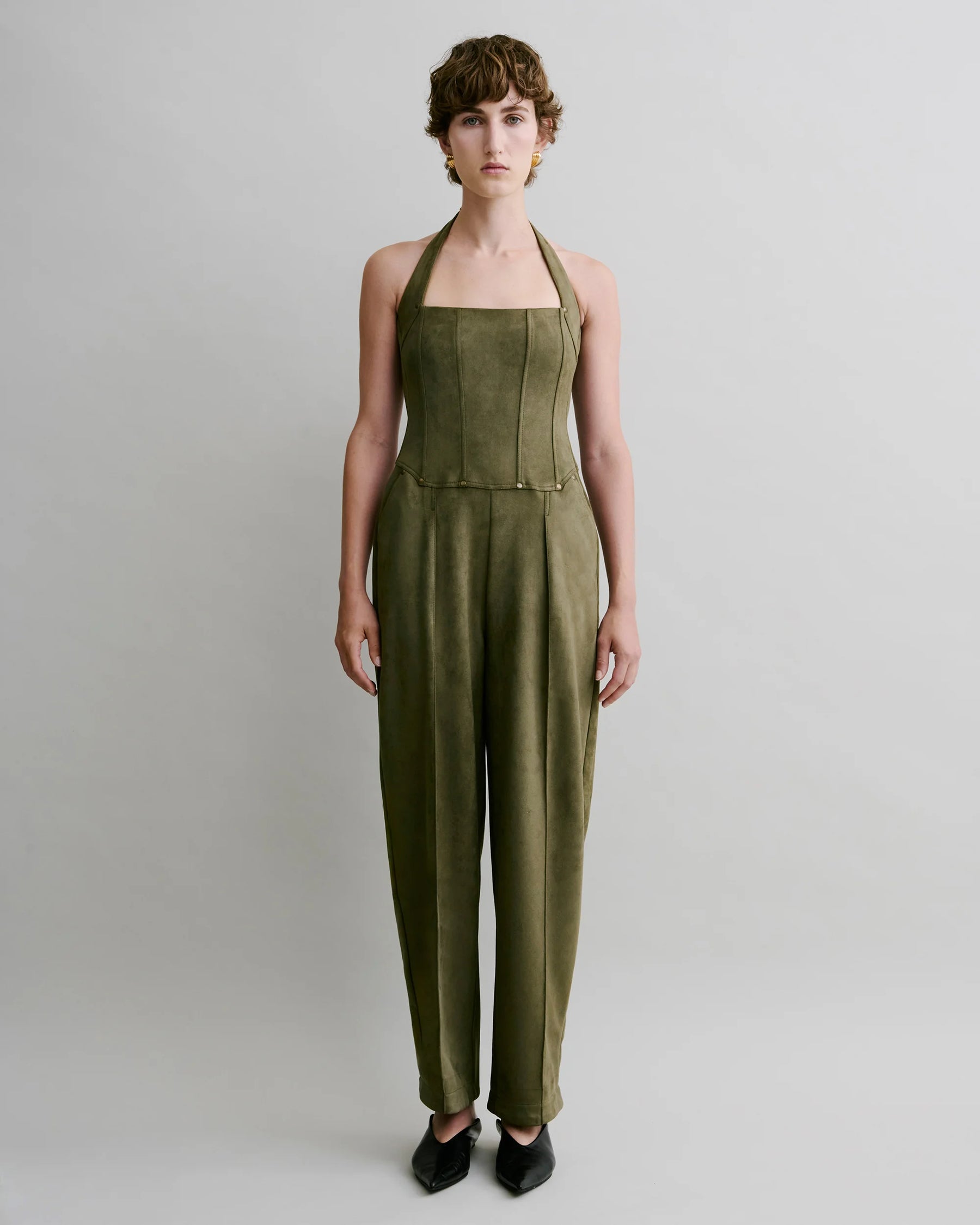 Halter Sculpt Jumpsuit