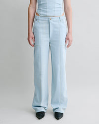 Panelled Denim Trousers