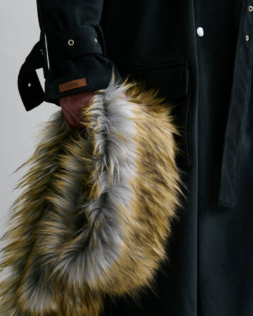 Quilted Faux Fur Scarf