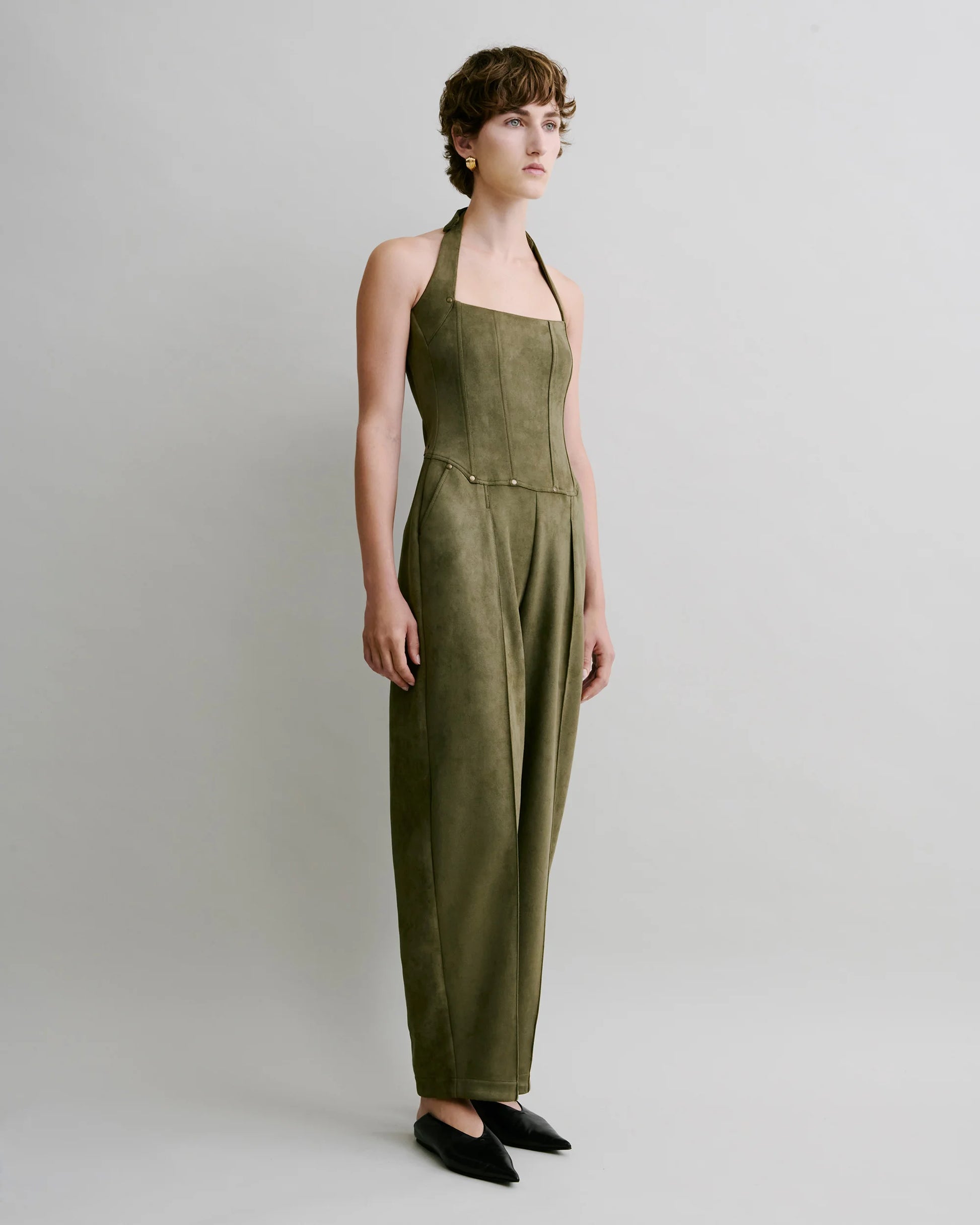 Halter Sculpt Jumpsuit