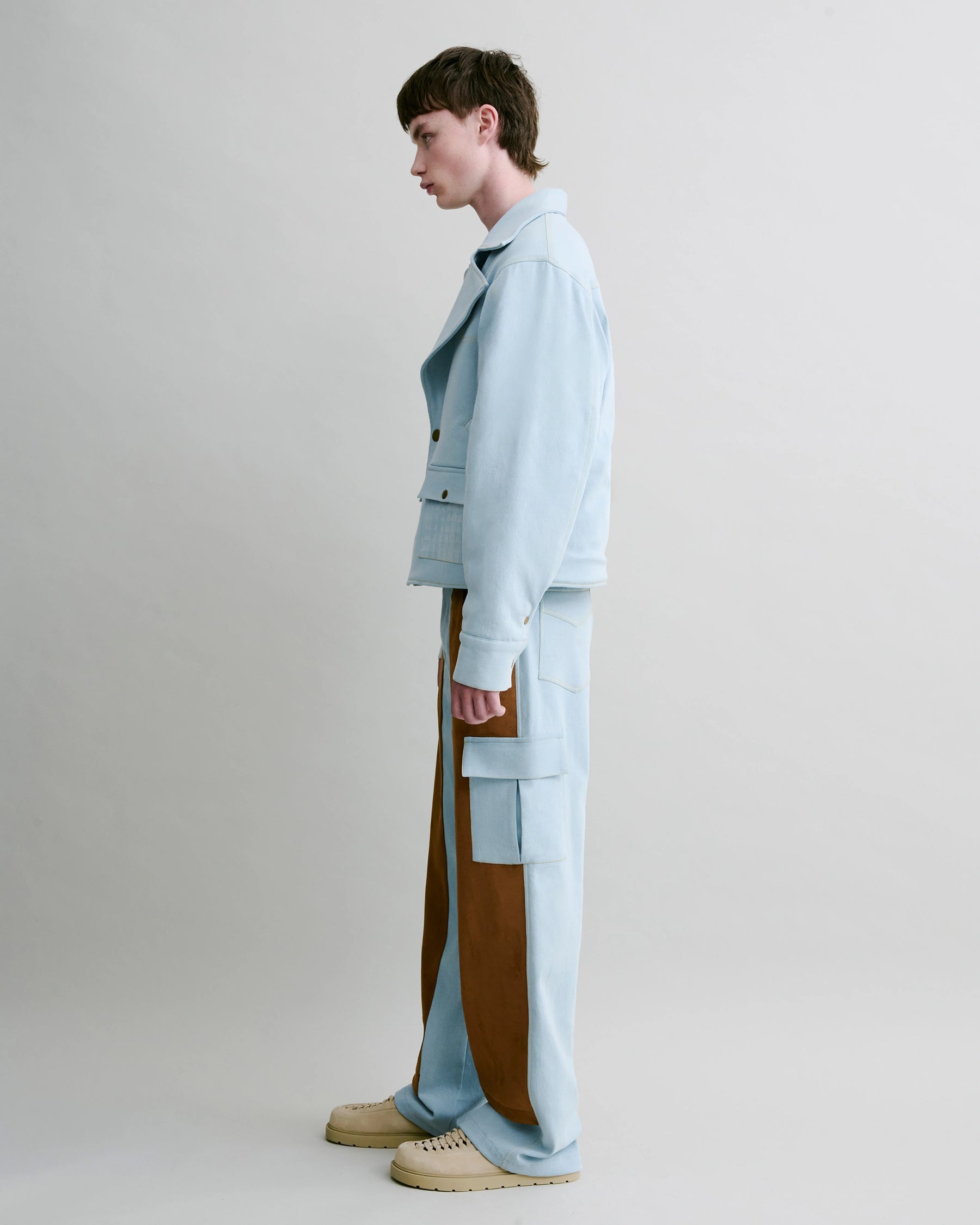 Stonewashed Quilted Blazer