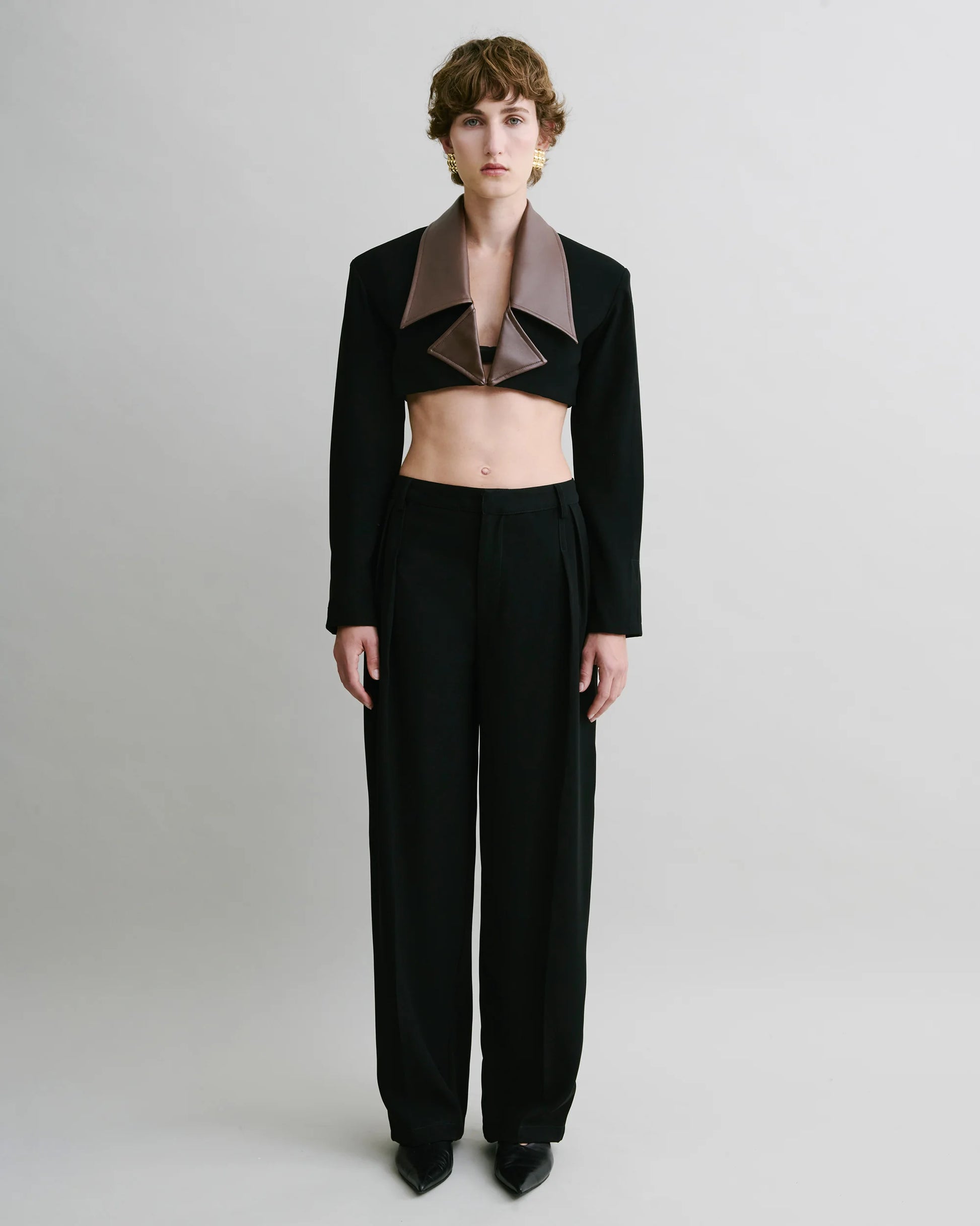 Double Pleat Suit Trousers