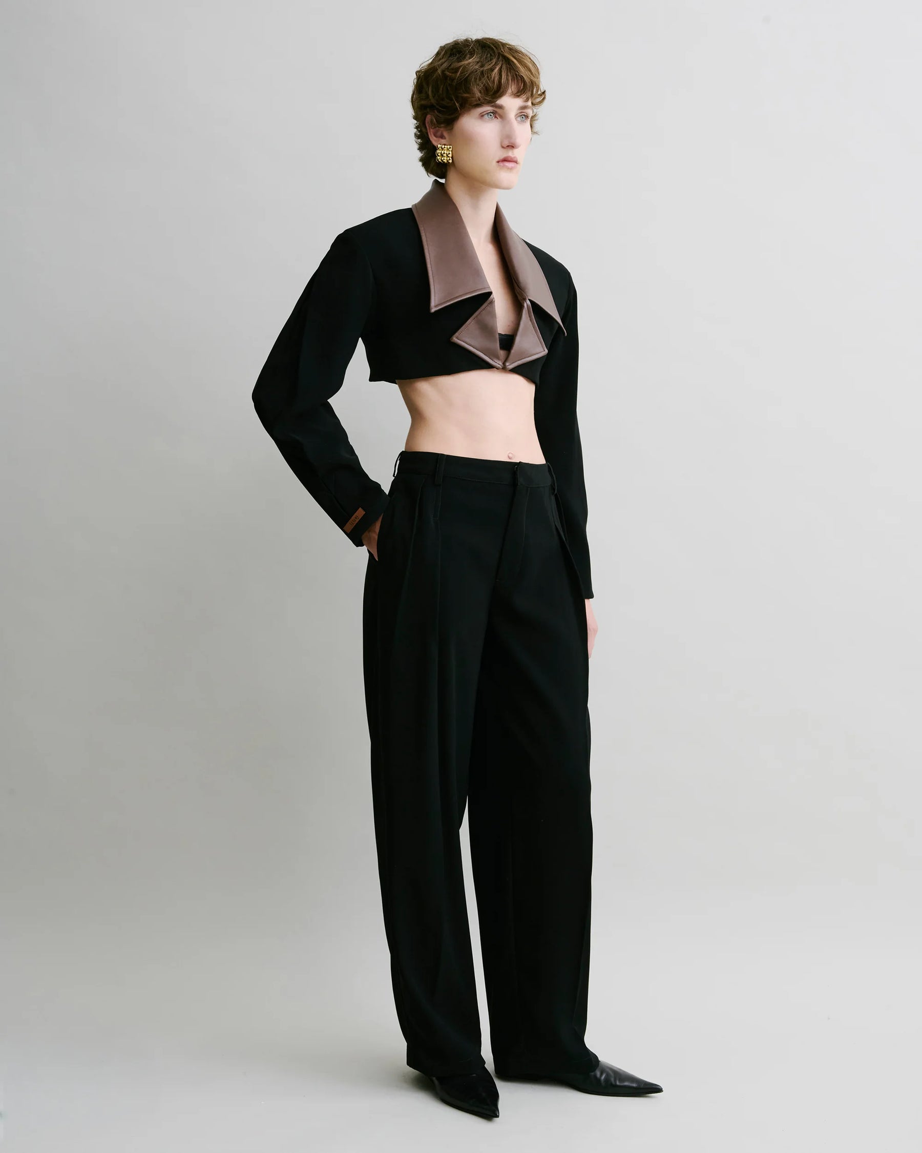 Double Pleat Suit Trousers