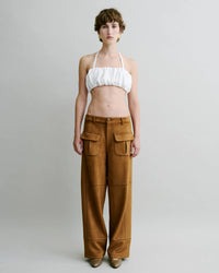 Panelled Suede Trousers