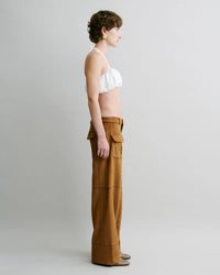 Panelled Suede Trousers
