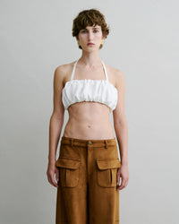 Panelled Suede Trousers