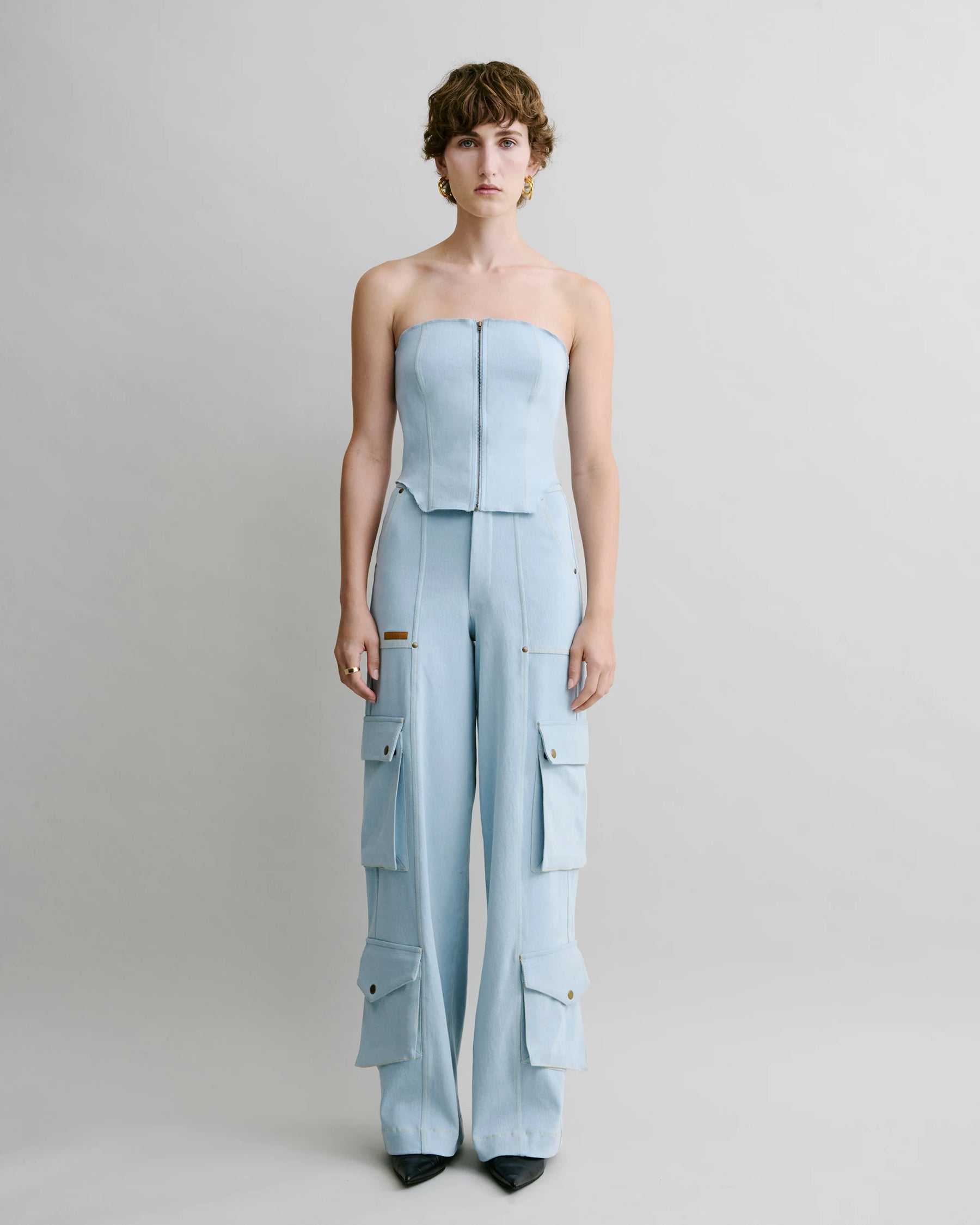 Contour Denim Bustier