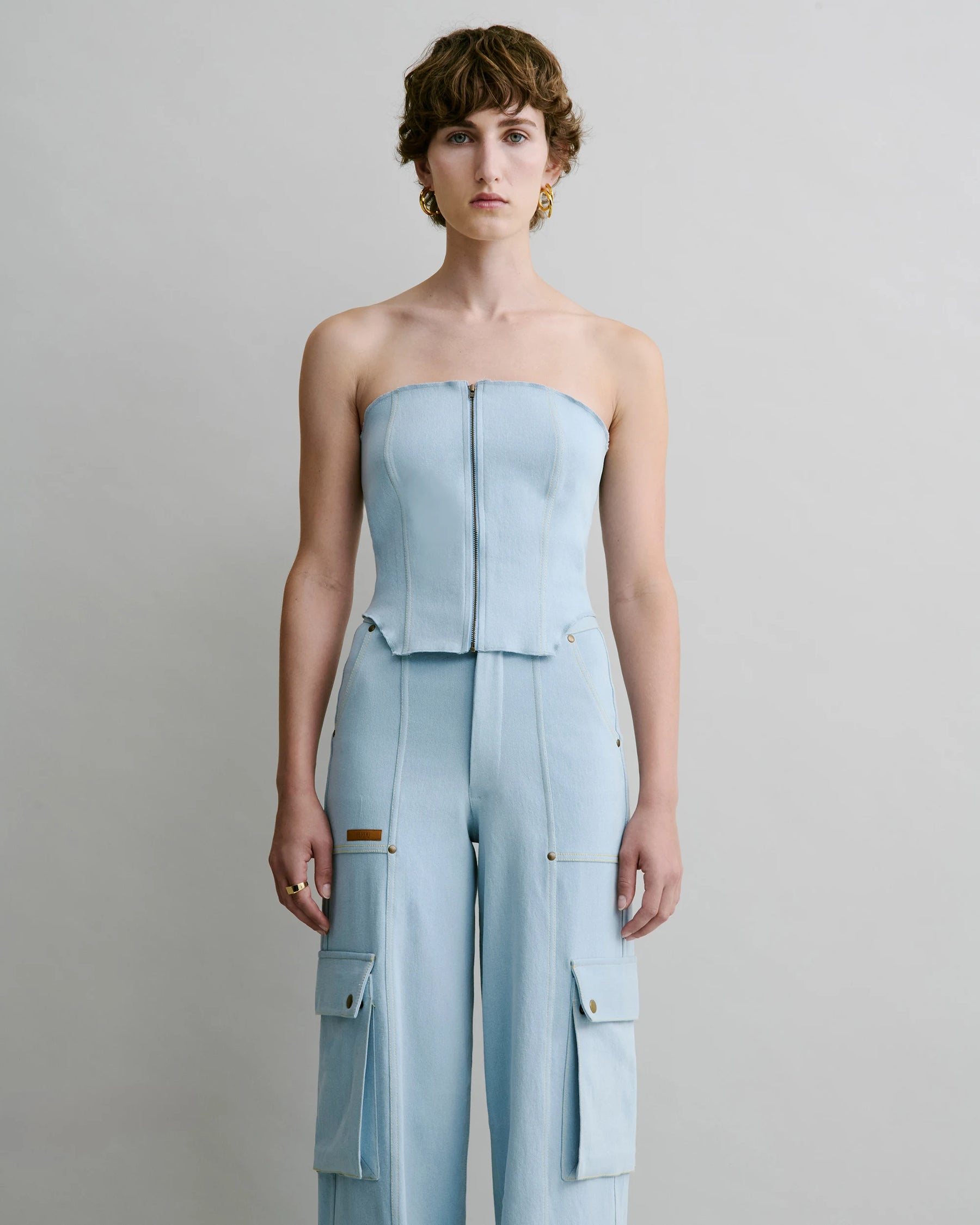 Contour Denim Bustier