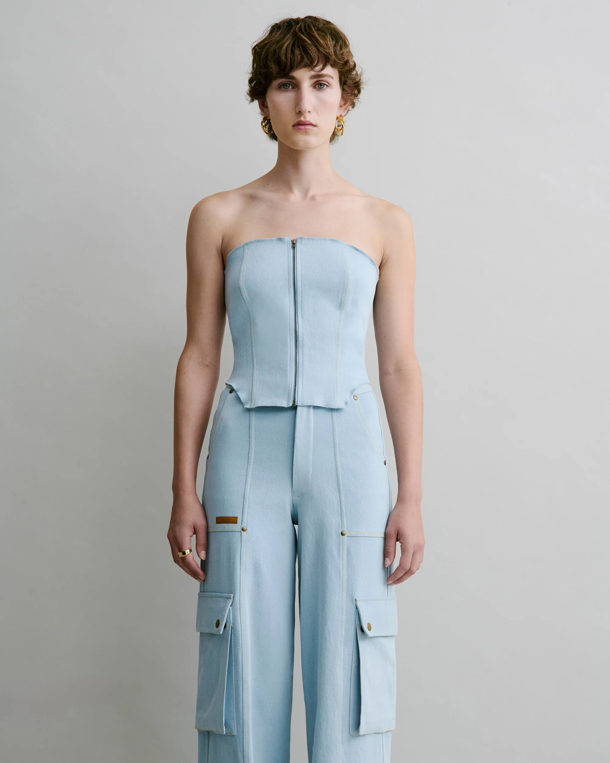 Contour Denim Bustier